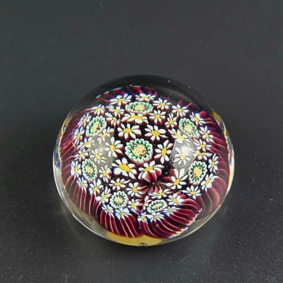 Vintage Murano Millefiori Paperweight – Made in Italy - Picture 4 of 7